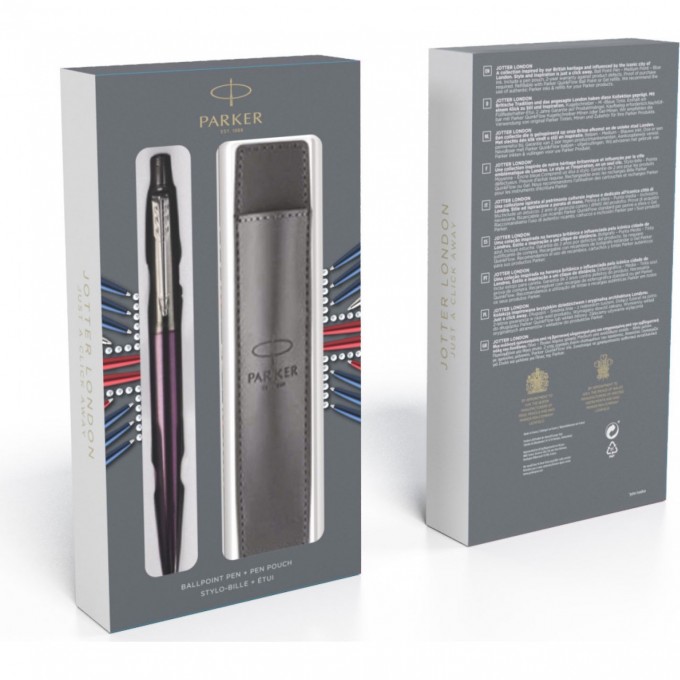 Набор PARKER: ручка PARKER JOTTER + чехол для ручки 2061286