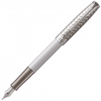Перьевая ручка PARKER SONNET METAL & PEARL LACQUER PT F