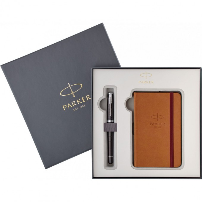 Подарочный набор PARKER: Перьевая ручка PARKER URBAN PREMIUM EBONY + блокнот 2018976