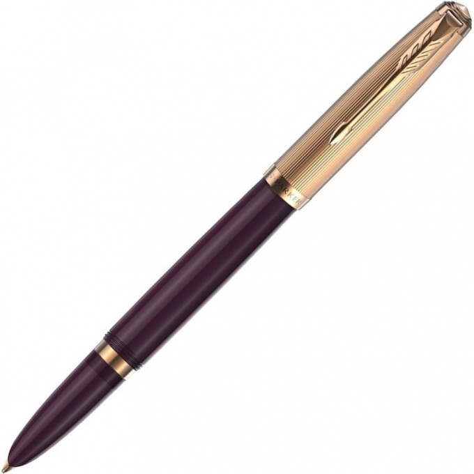 Ручка перьевая PARKER 51 PREMIUM Plum GT F золото 18K 2123516
