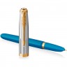 Ручка перьевая PARKER 51 PREMIUM TURQUOISE GT F CW2169078