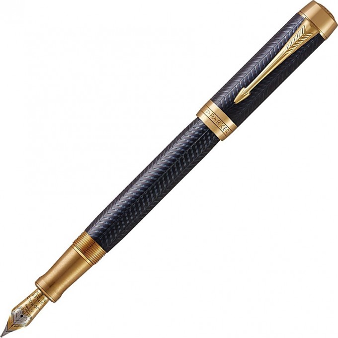 Ручка перьевая PARKER DUOFOLD PRESTIGE CENTENNIAL BLUE CHEVRON GT F 1931369