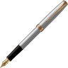 Ручка перьевая PARKER ESSENTIAL SONNET STAINLESS STEEL GT F 1931504