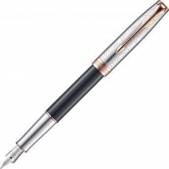 Ручка перьевая PARKER SONNET SPECIAL EDITION STRATUM GREY PGT, F