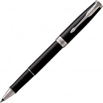 Ручка роллер PARKER SONNET CORE T539 LAQBLACK-SILVER СT F