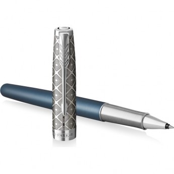 Ручка роллер PARKER SONNET PREMIUM T537 METAL BLUE CT F